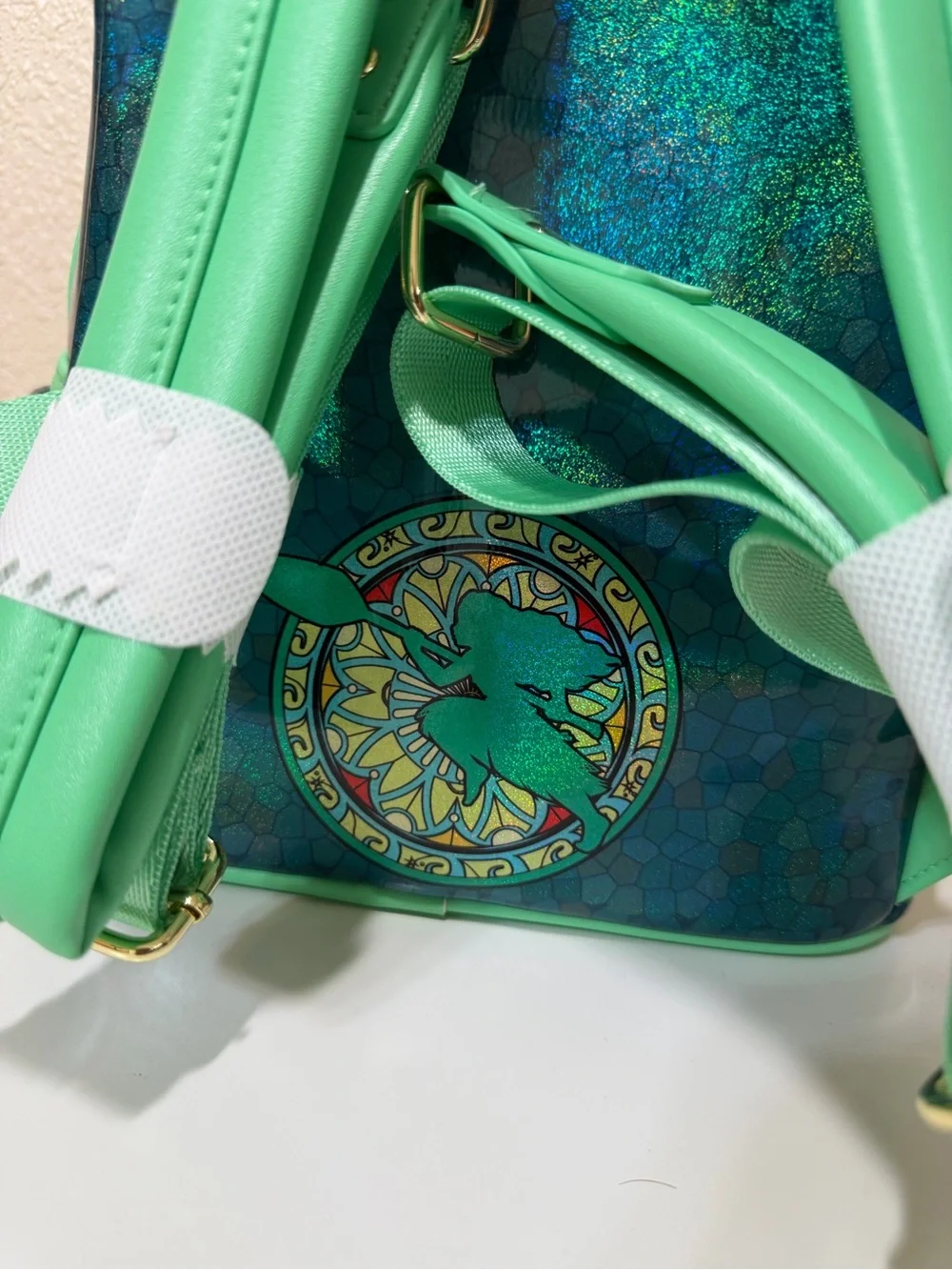 Loungefly Moana Holographic Teal Green Mini Backpack